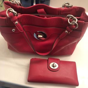 Coach bag and wallet